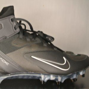 Nike Alpha Huarache 8 Elite Lacrosse LAX Mens 10 Black silver CW4440-011 New